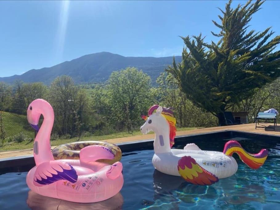 Balcons Du Royans.Logement Entier Piscine Saint-Jean-en-Royans Zewnętrze zdjęcie